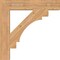 Ekena Millwork Merced Block Smooth Bracket, Western Red Cedar, 5 1/2"W x 34"D x 34"H BKT06X34X34MRC05SWR - alternate 3